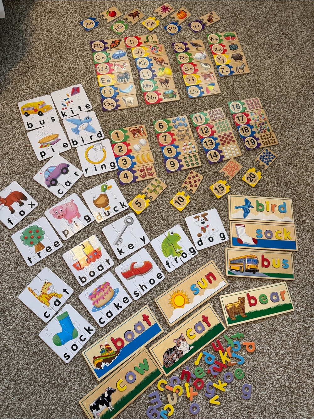 Melissa & Doug Kids / Toddler Learning Puzzles - Bundle of 4 Puzzles